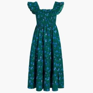 NWT Hill House Ellie Nap Dress Emerald Floral